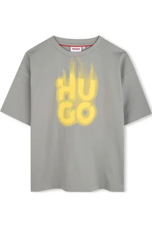 HUGO BOSS Short Sleeves Tee-Shirt Tops T-Kortærmet Skjorte Grey
