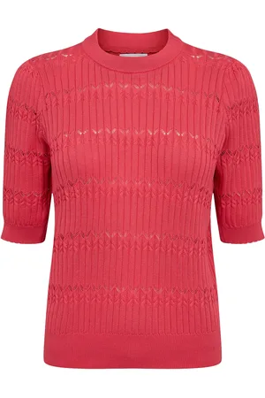 Numph Nunicky Pullover - Gots Tops Knitwear Jumpers Red