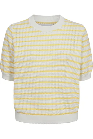 Numph Nunicole Pullover - Gots Tops Knitwear Jumpers Yellow