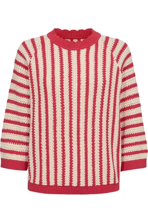 Numph Nunuelle Pullover Tops Knitwear Jumpers Red