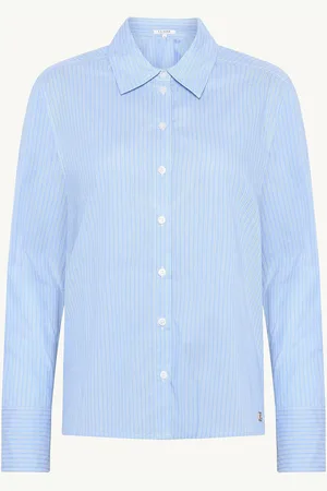 Claire Woman Cwregitza - Shirt Tops Shirts Long-sleeved Blue