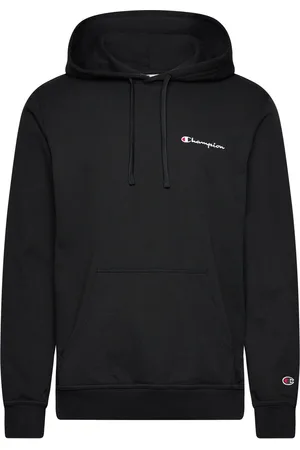 Champion Hooded Sweatshirt Tops Sweatshirts & Hoodies Hoodies Black