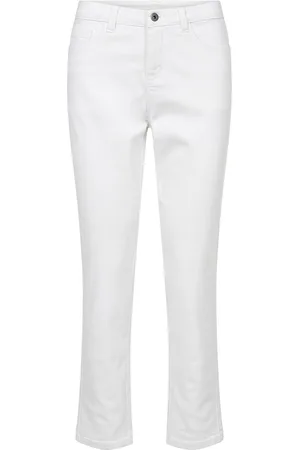 Kaffe Kazelina Jeans Bottoms Jeans Straight-regular White
