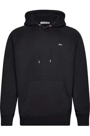 WoodWood Essential Fred Classic Hoodie Designers Sweatshirts & Hoodies Hoodies Black