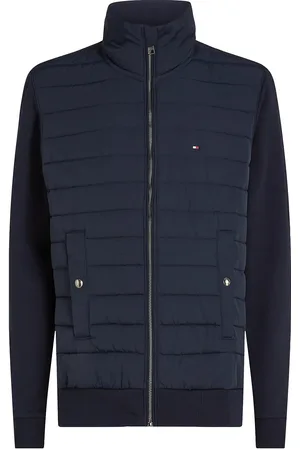Tommy Hilfiger Mix Media Stand Cllr Outerwear Jackets Hybrid Jackets Navy