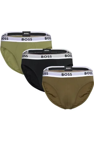 HUGO BOSS Brief 3P Power Underbukser Y-front Briefs Green