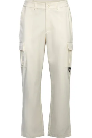Sixth June Textured Utility Cargo Pants Bottoms Trousers Cargo Pants Cream