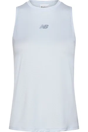 New Balance Jacquard Slim Tank Sport Sport Clothing Sports Tops & T-shirts Sport Tank Tops White