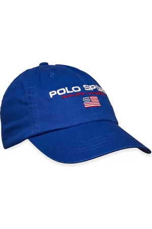 Ralph Lauren Polo Sport Twill Ball Cap Sport Headwear Caps Blue