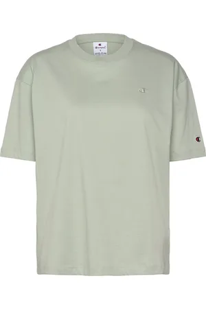 Champion Ss Tee Sport Women Sport Clothing Sports Tops & T-shirts Sport T-Skjorte Green