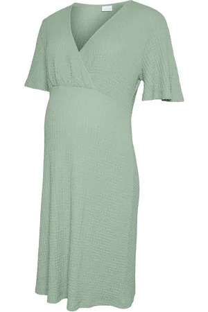 Mama;licious Mlnova Tess 24 Jrs Abk Dress 2F Knælang Kjole Green