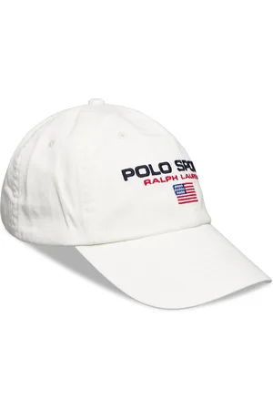 Ralph Lauren Polo Sport Twill Ball Cap Sport Headwear Caps White