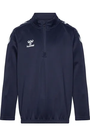 Hummel Hmlcore Xk Half Zip Poly Sweat Kids Sport Sweatshirts & Hoodies Sweatshirts Navy
