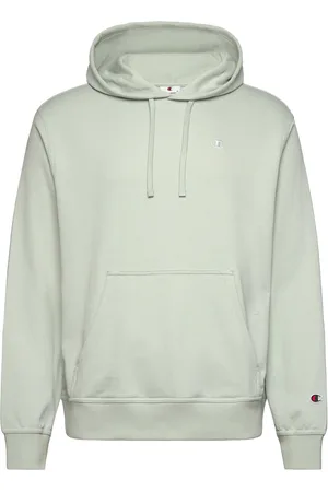 Champion Hooded Sweatshirt Tops Sweatshirts & Hoodies Hoodies Green