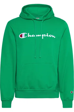 Champion Hooded Sweatshirt Tops Sweatshirts & Hoodies Hoodies Green