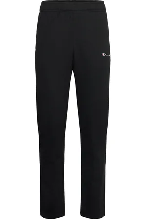 Champion Straight Hem Pants Bottoms Sweatpants Black