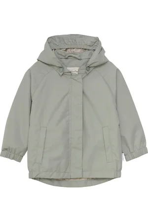 Minymo Jacket Pongee Outerwear Shell Clothing Shell Jacket Green