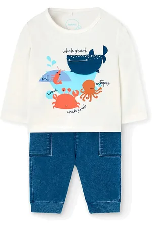 Boboli Set Knit Sets Sets With Long-sleeved T-shirt White