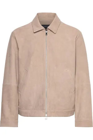 Lexington Dusty Suede Jacket Tynd Jakke Beige