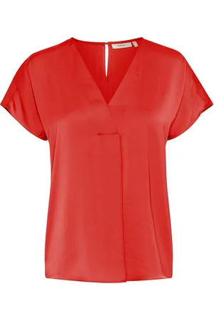 INWEAR Rindaiw Top Tops Blouses Short-sleeved Red