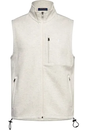 Ralph Lauren Double-Knit Vest Tops Knitwear Knitted Vests Cream