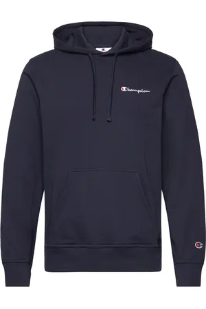 Champion Hooded Sweatshirt Tops Sweatshirts & Hoodies Hoodies Navy