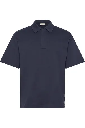 Solid Sdoswald Tops Polos Short-sleeved Navy