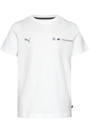 PUMA Bmw Mms Kids Ess Logo Tee 2 Sport T-Kortærmet Skjorte White