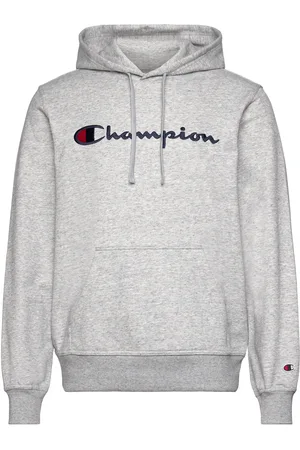 Champion Hooded Sweatshirt Tops Sweatshirts & Hoodies Hoodies Grey