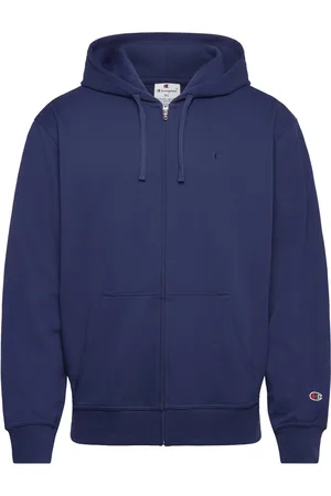 Champion Full Zip Hoodie Sweatshirt Tops Sweatshirts & Hoodies Hoodies Navy