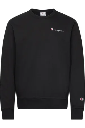 Champion Crewneck Sweatshirt Tops Sweatshirts & Hoodies Sweatshirts Black