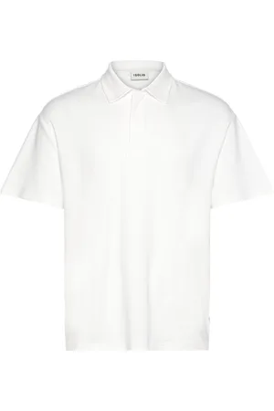 Solid Sdoswald Tops Polos Short-sleeved White