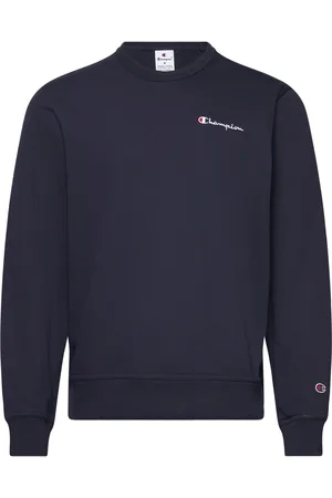 Champion Crewneck Sweatshirt Tops Sweatshirts & Hoodies Sweatshirts Navy