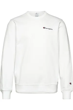 Champion Crewneck Sweatshirt Tops Sweatshirts & Hoodies Sweatshirts White