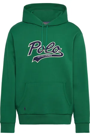 Ralph Lauren Logo Double-Knit Hoodie Designers Sweatshirts & Hoodies Hoodies Green