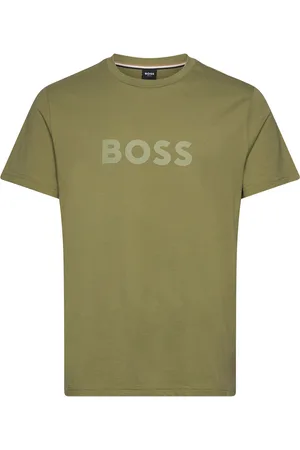HUGO BOSS T-Shirt Rn Tops T-Kortærmet Skjorte Khaki Green
