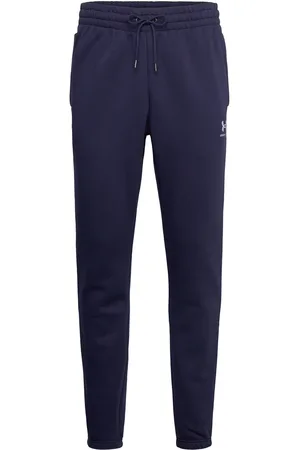 Under Armour Ua Icon Fleece Jgr Taping Sport Sport Clothing Sport Pants Sport Sweatpants Navy