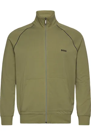 HUGO BOSS Mix&Match Jacket Z Tops Sweatshirts & Hoodies Sweatshirts Khaki Green