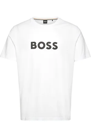 HUGO BOSS T-Shirt Rn Tops T-Kortærmet Skjorte White