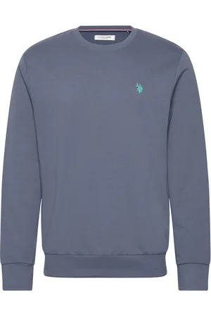 U.S. Polo Assn. Uspa Sweat O Neck Adler Men Tops Sweatshirts & Hoodies Sweatshirts Blue