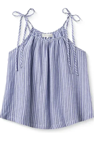 Studio Feder Sia Top - Cotton Tops T-shirts & Tops Sleeveless Blue