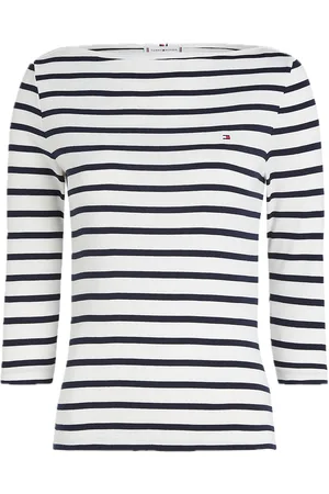 Tommy Hilfiger New Cody Slim Boat-Nk 3/4Slv Tops T-shirts & Tops Long-sleeved Navy