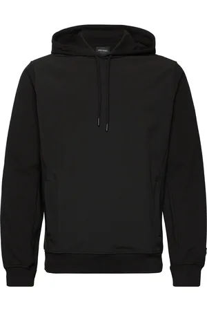Lyle & Scott Softshell Hybrid Pullover Hoodie Tops Sweatshirts & Hoodies Hoodies Black
