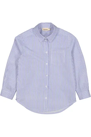 Marmar Copenhagen Tommy Tops Shirts Long-sleeved Shirts Blue