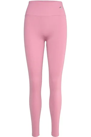 Drop Of Mindfulness Ribbed Seamless Tights Sport Women Sport Clothing Sport Tights Sport Leggings Pink