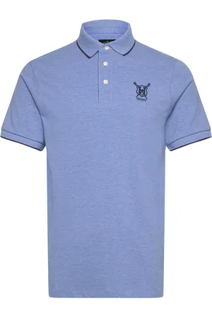 Hackett Heritage Rgta Logo Designers Polos Short-sleeved Blue