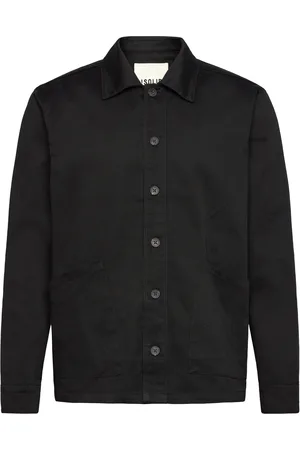 Solid Sdossie Overshirt Tops Overshirts Black