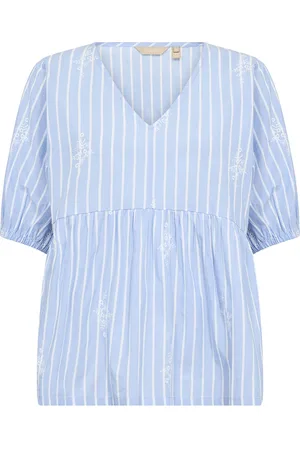 Culture Cubaloo Blouse Tops Blouses Short-sleeved Blue