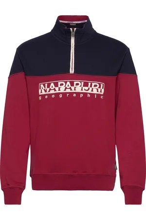 Napapijri B-Saturnia Hz Tops Sweatshirts & Hoodies Sweatshirts Red