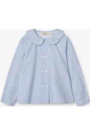 Marmar Copenhagen Talea Tops Shirts Long-sleeved Shirts Blue